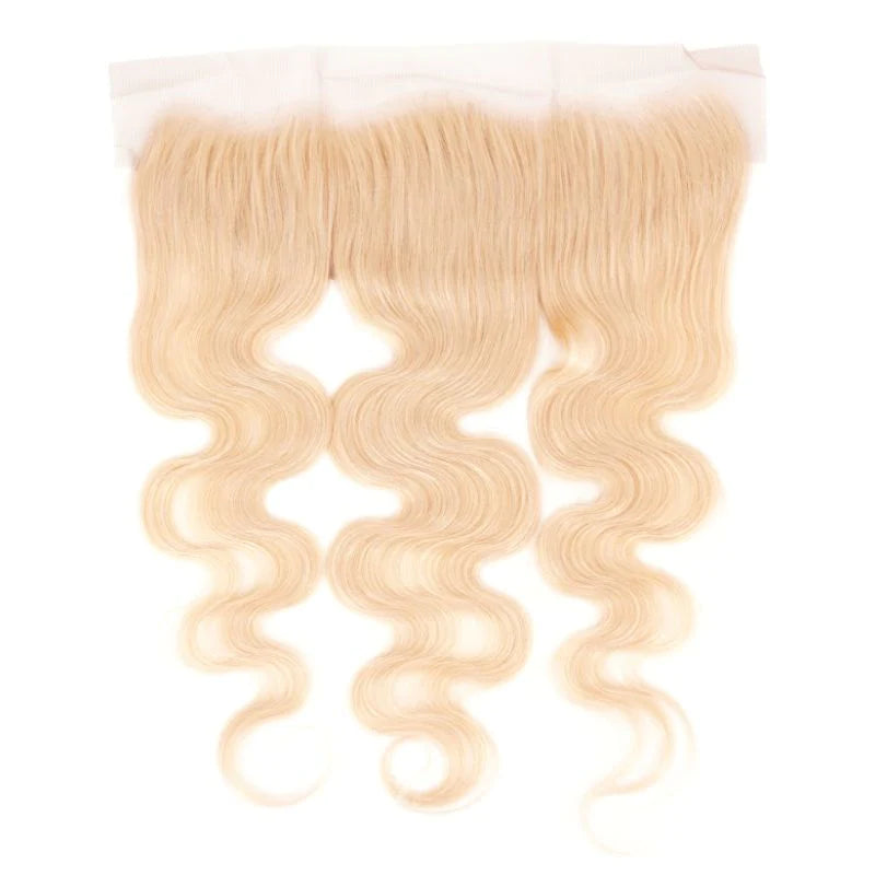 Brazilian Platinum Blonde Body Wave Frontal