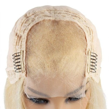 Platinum Blonde Body Wave HD Closure Wig