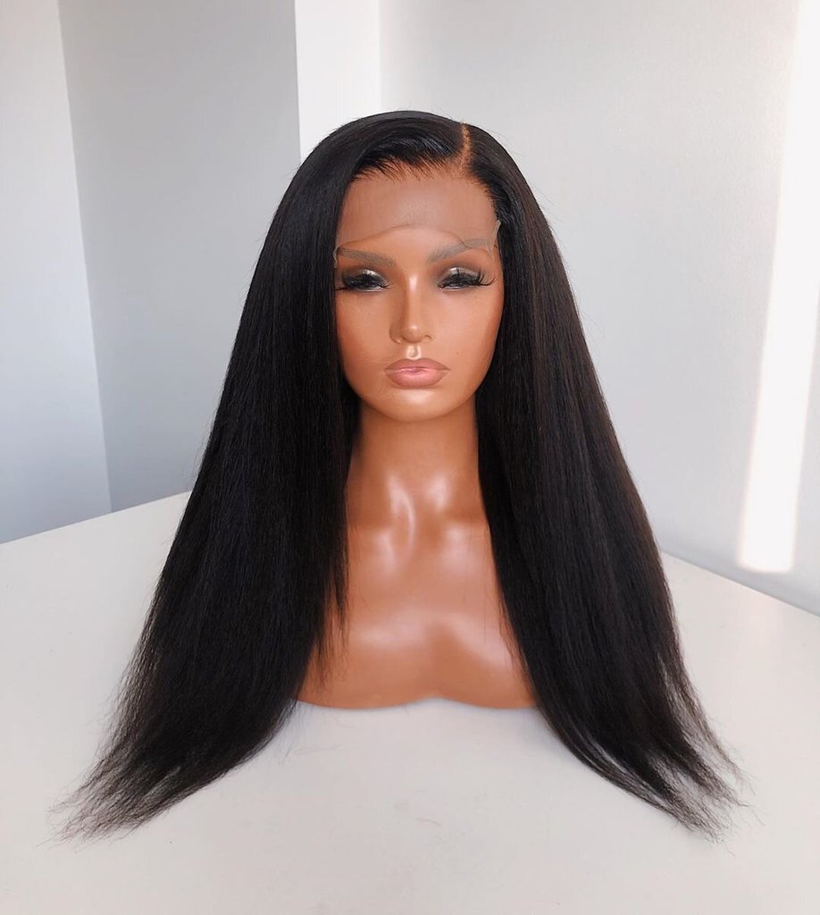 Brazilian Kinky Straight HD Closure Wig